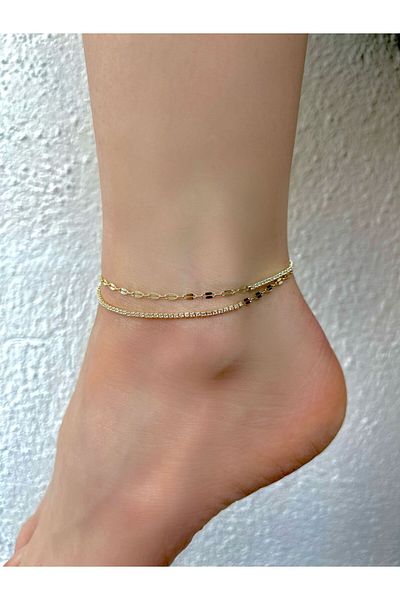 Bijou Luz Waterway Model Double Chain Anklet