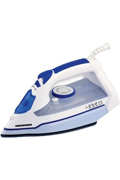 Heinner Fier de calcat Heinner HSI-2400AQ, Talpa ceramica, 2400W (Albastru-Alb)