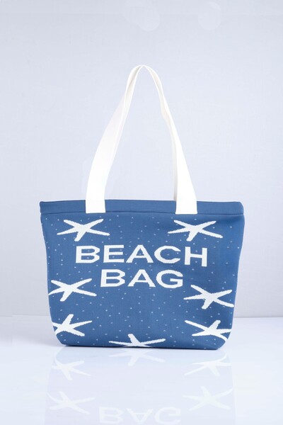 Sebir Moda Пляжна сумка з трикотажу з малюнком морської зірки