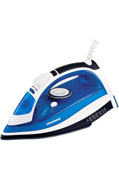 Heinner Fier de calcat Heinner HSI-2400AZ, Talpa ceramica, 2400W (Albastru-Alb)