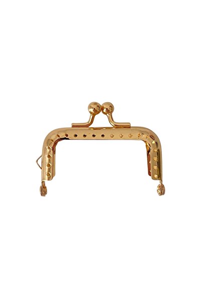 yumakça Çanta ve Cüzdan Klipsi Altın Renk Köşeli Model 6,5 Cm