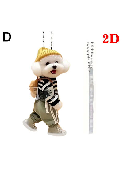 CeymSTecH 2D Boyut Dikiz Aynası sırt çantası Kolye Gerçekçi Hayvan Asılı Araba İçi süsü Dekorasyon