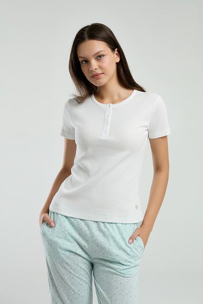 Pierre Cardin Set pijamale cu mânecă scurtă din țesătură pentru femei