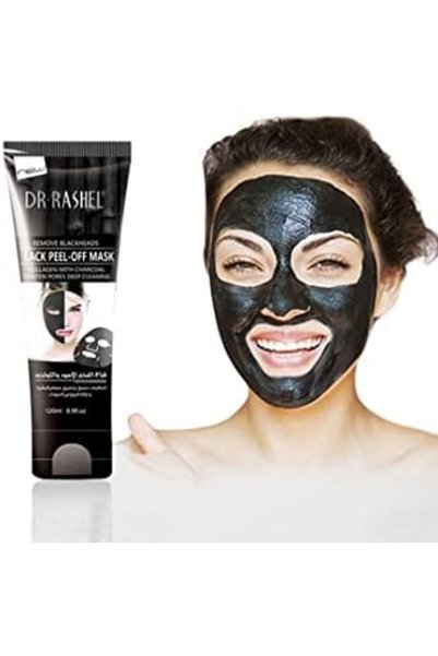 DR.RASHEL Dr. Rashel Black Head Remover and Black Peel Off Mask With Collagen and Bamboo Charcoal for Face