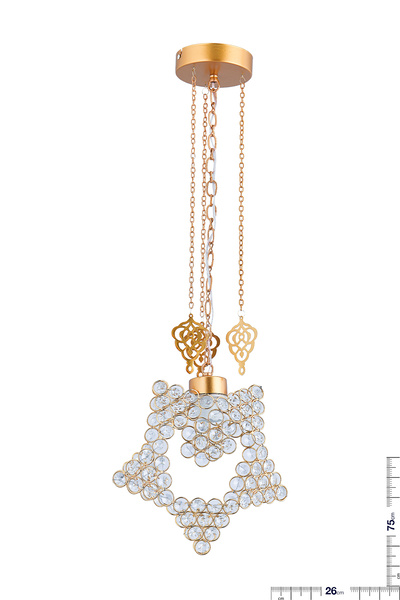 polataydinlatma PÜREN TEKLi TAŞLI SARKIT AViZE (GOLD)