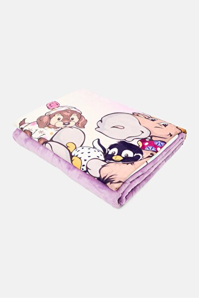 NİCİ Plush Cosy Winter Blanket 14 x 1cm, Purple