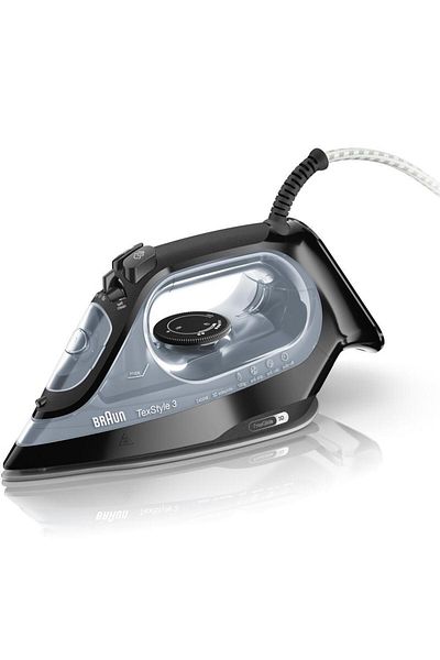 Braun Fier de calcat Braun TexStyle 3 SI3055BK, 2400 W, abur variabil 45g/min, jet de abur 180g/min