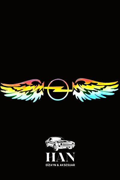 Home OPEL Uyumlu Hologram Kanat Logo Sticker Çıkartma Oto Aksesuar Araba