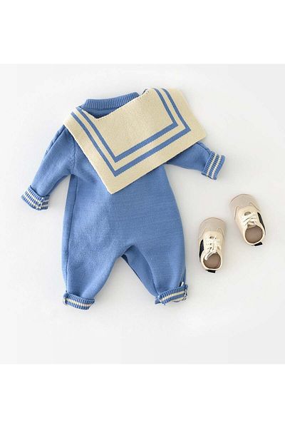 nannie Boys' Blue Jumpsuit Laur - 18-24 months