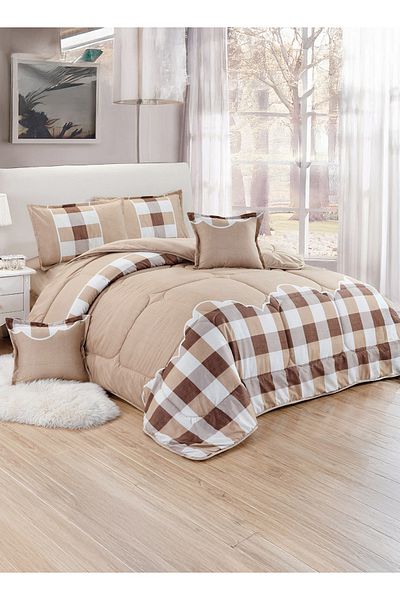 Generic Comforter Set King Size 6 Pieces Comforter Set Twin Unisex Bedding Set