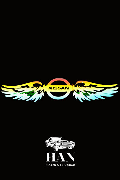 Home NİSSAN Uyumlu Hologram Kanat Logo Sticker Çıkartma Oto Aksesuar Araba