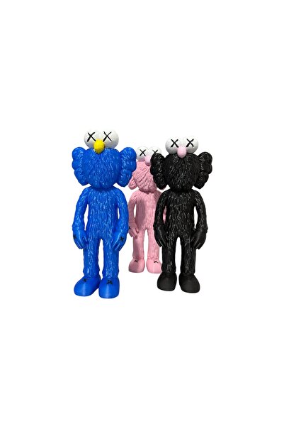 Arsdcraft مجسم مجموعة ديكور مكون من 3 قطع من طراز KAWS - 20 سم - مجموعة خاصة
