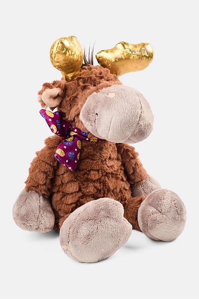 NİCİ Cuddly Toy Moose Thure 37cm, Brown