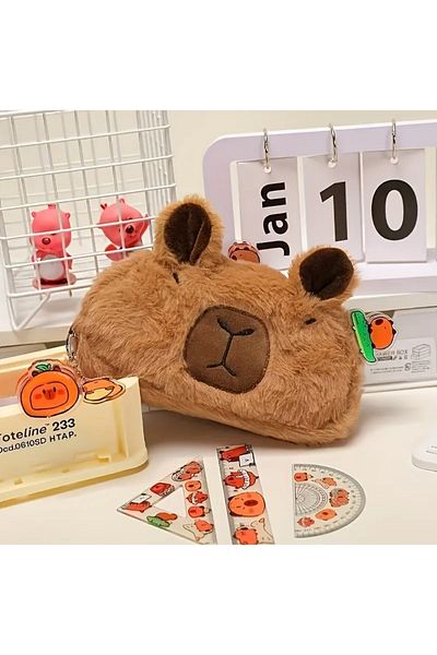 BALCI HEDİYELİK Sanrio Cute Capybara βελούδινη μολυβοθήκη