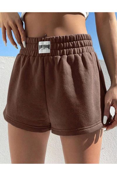 S&A DESIGN Pantaloni scurți maro pentru femei de sezon nou