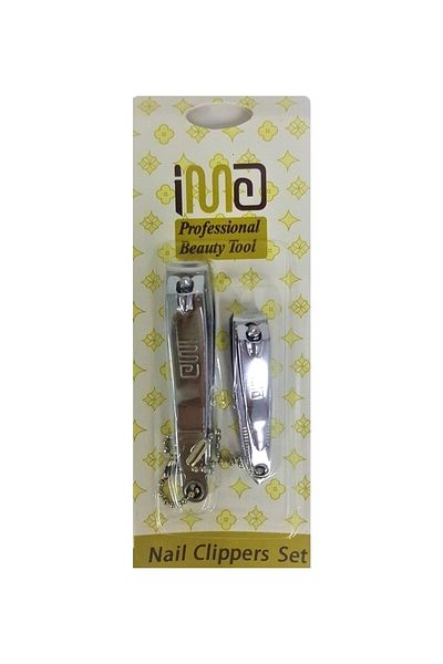 Boldy Nail Clipper Set of 2 - Metal Nail Clipper Set - Classic Large and Small Nail Clipper Set