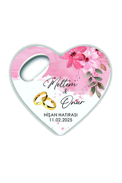 Ege ajans 10 adet (kartlı ve jelatinli) kalp şeklinde nikah nişan söz hediyel...