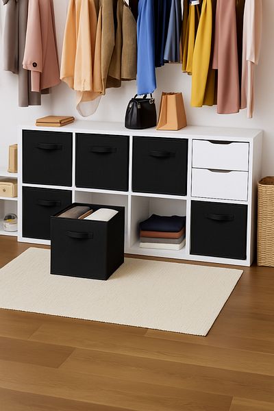 limocca home textile منظم ألعاب غرفة الأطفال داخل الخزانة، صندوق تخزين قابل للطي