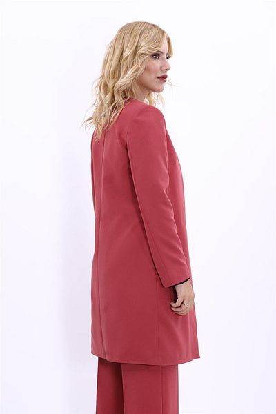 ÖNDER ÖZSOY Plus Size - Solid Jacket-Tile
