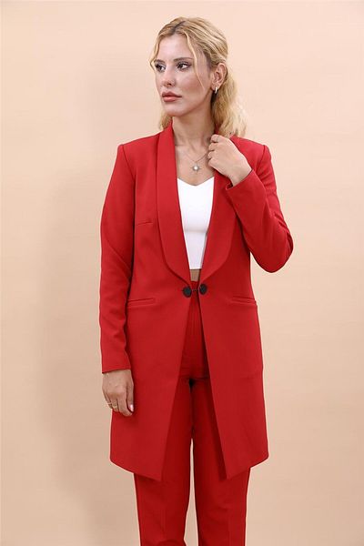 ÖNDER ÖZSOY Plus Size - Helen Jacket-Red