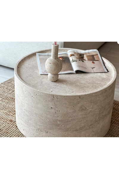 MIARIK DESIGN Eleana-Traverten Orta Sehpa