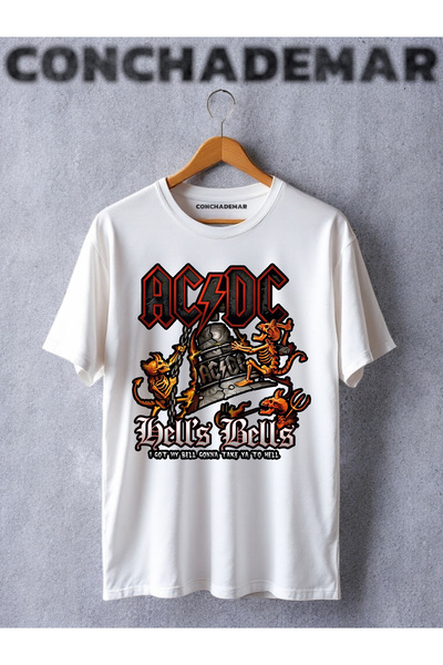 Vordevia AC / DC Full Baskılı Oversize majica