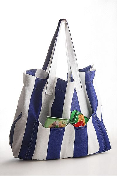 Hedwig Design Geantă de umăr/de pânză casual cu 2 buzunare pentru femei