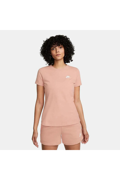 Nike Tricou casual roz pentru femei Club