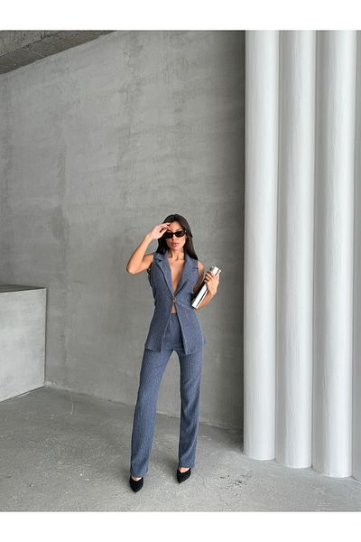 Ekim Store Set dublu de pantaloni cu vestă Bürümcük