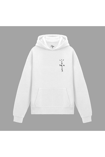 Edizen Travis Scott Utopia Cactus Jack Premium Hoodie Unisex Oversize 100% βαμβακερό φούτερ με λευκή κουκούλα