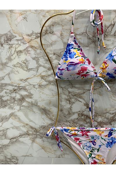 XORVİO Set de bikini triunghi cu șnur elegant, cu lycra elastică, cu șnur și gât pentru femei, sezon nou