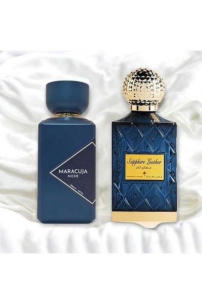 IBRAHEEM AL.QURASHI Sapphire Leather Unisex Perfume - 75ml - Concentrated with Maroca Perfume 100ml