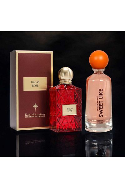 IBRAHEEM AL.QURASHI Plus Rose Unisex Perfume Bouquet - 75ml - Concentrated with Sweet Love Perfume 100ml