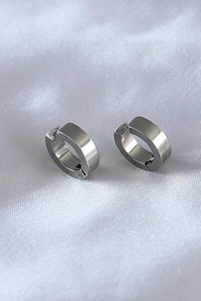 Clariss 316L Steel Silver Color Compressed Men's Earrings