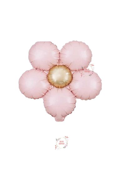BAL10 DÜNYASI Bal10 Retro Pink Color Daisy Foil Balloon