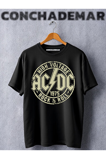 Vordevia Tricou oversize cu imprimeu Rock & Roll AC/DC