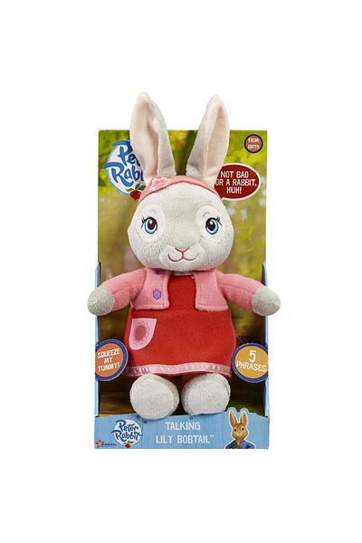 Rainbow Plush toy with sounds Lily Bobtail, Peter Rabbit, 25 cm
