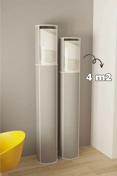 NEZADE STORE 4 M2 Lisinya - 3-Piece Air-Picking PVC Window Carpet Cover