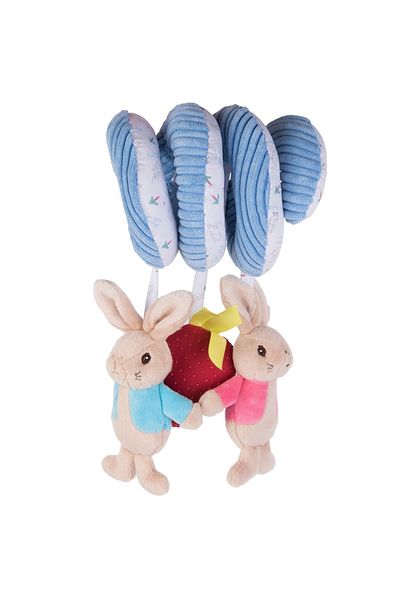 Rainbow Peter Rabbit & Flopsy Bunny Plush Activity Spiral, 26 cm