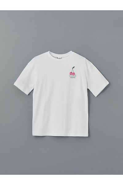 LC Waikiki Κοριτσίστικο T-Shirt με λαιμόκοψη