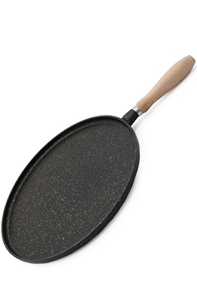 FİTHOME 36 Cm Cast Iron Pancake Pan Handle Can Be Removed and Baked Cast Iron Pancake Pan