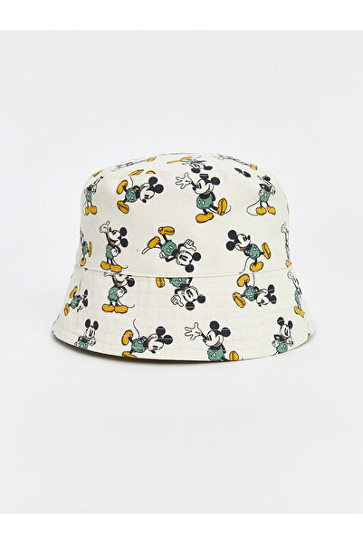 LC Waikiki Καπέλο μωρού LCW Μίκυ Μάους με στάμπα Baby Boy Bucket Καπέλο