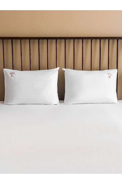 LC Waikiki Βαμβακερή Μαξιλαροθήκη Κεντητή Λουλούδι 2 Τεμάχια 50x70 Εκ