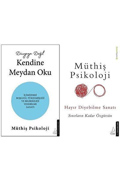 Destek Yayınları Dünyaya Değil Kendine Meydan Oku + Hayır Diyebilme Sanatı 2 ...