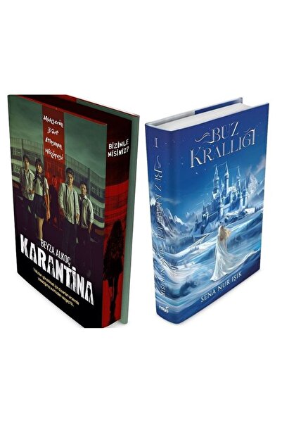 İndigo Kitap Karantina 1. Perde Film Özel Baskı + Buz Krallığı Ciltli 2 'li Set
