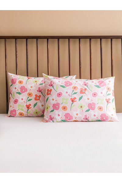 LC Waikiki Floral Cotton Pillow Case 2 Pcs 50X70 cm