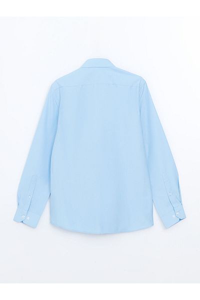 LC Waikiki Cămașă pentru bărbați din popelin cu mânecă lungă, slim fit