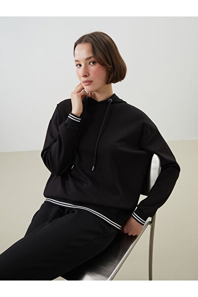 LC Waikiki Özmarka Νέα Σεζόν Oversize Γυναικεία Φούτερ με Κουκούλα