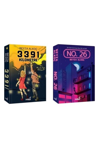 İndigo Kitap 3391 Karton Kapak No. 26 Karton Kapak Beyza Alkoç 2 Li Set