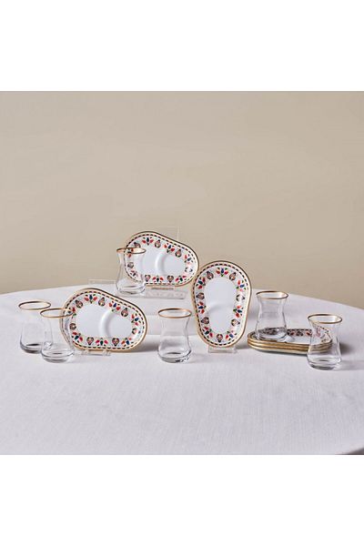 Karaca Tulip 12-Teiliges Tee-Set